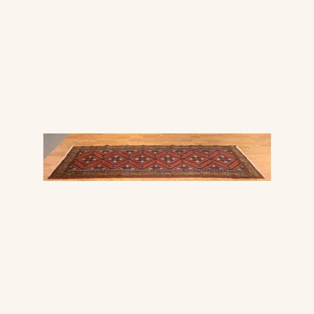 2.8 x 9.5 Runner Hand Knotted 100% Wool Vegetable Dye