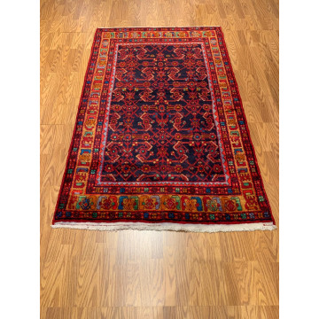 Navy Traditional Geometric Area Rug Navy