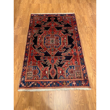 Navy Traditional Geometric Area Rug Navy