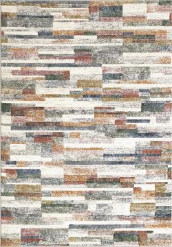 Beige and Multi Contemporary Area Rug BEIGE And MULTI